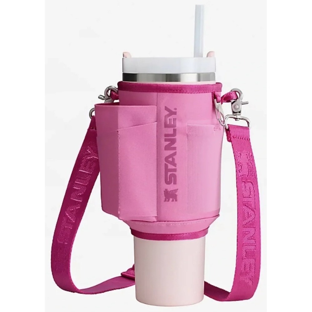 Stanley Crossbody Bag Pink Quencher Carry-All Sling Water Bottle